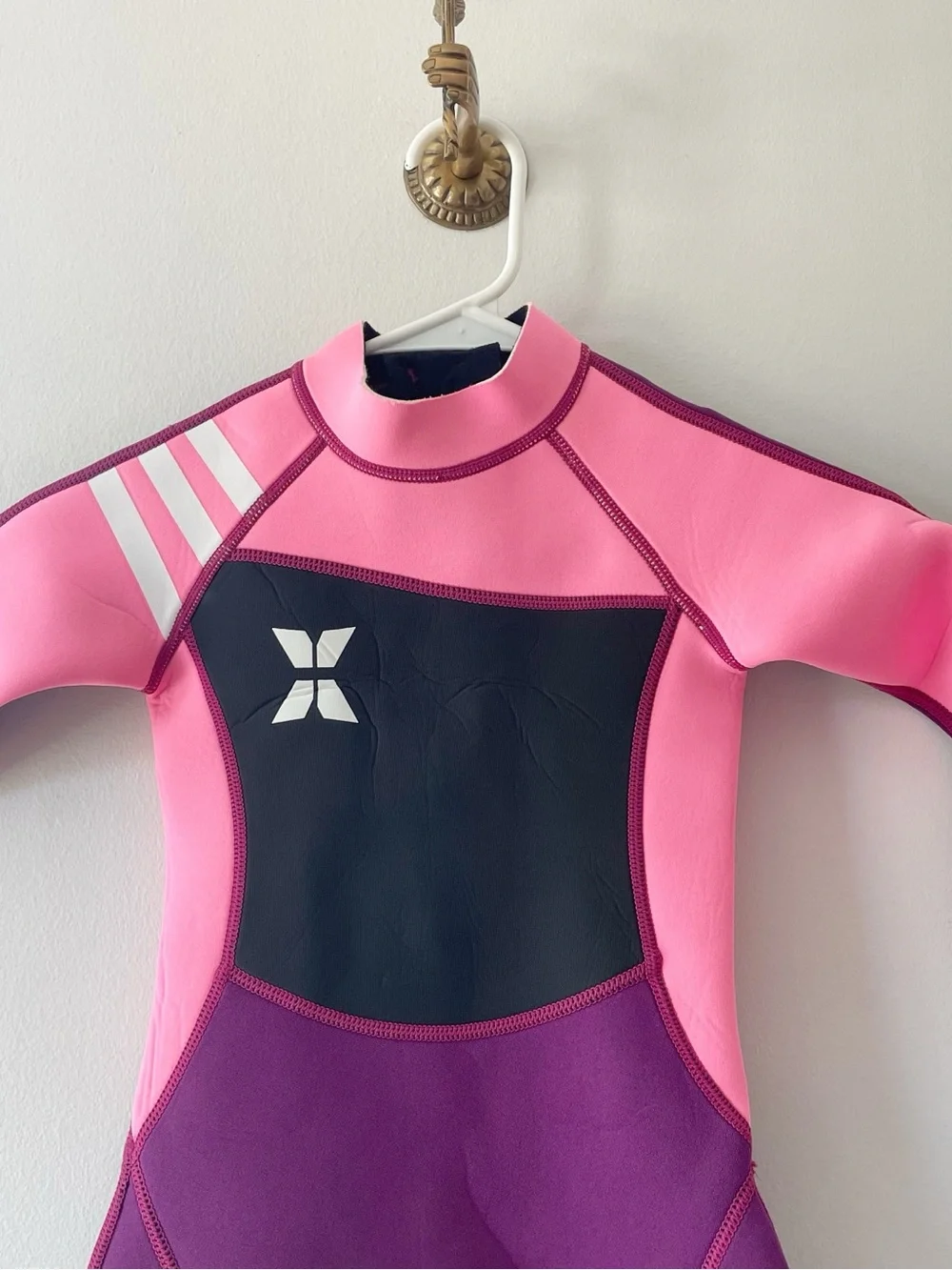 Dive & Sail Kids Pink Neoprene Diving Surf Wetsuit | Medium
